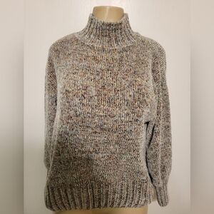 Cynthia Rowley Multicolor Knit Turtleneck Sweater MEDIUM Christmas Comfy